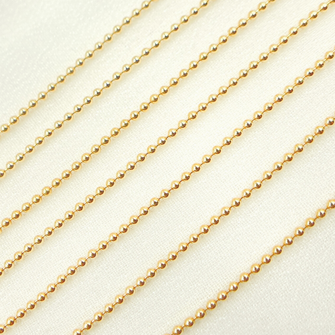 1.5MMBCGF. 14K Gold Filled Ball Chain