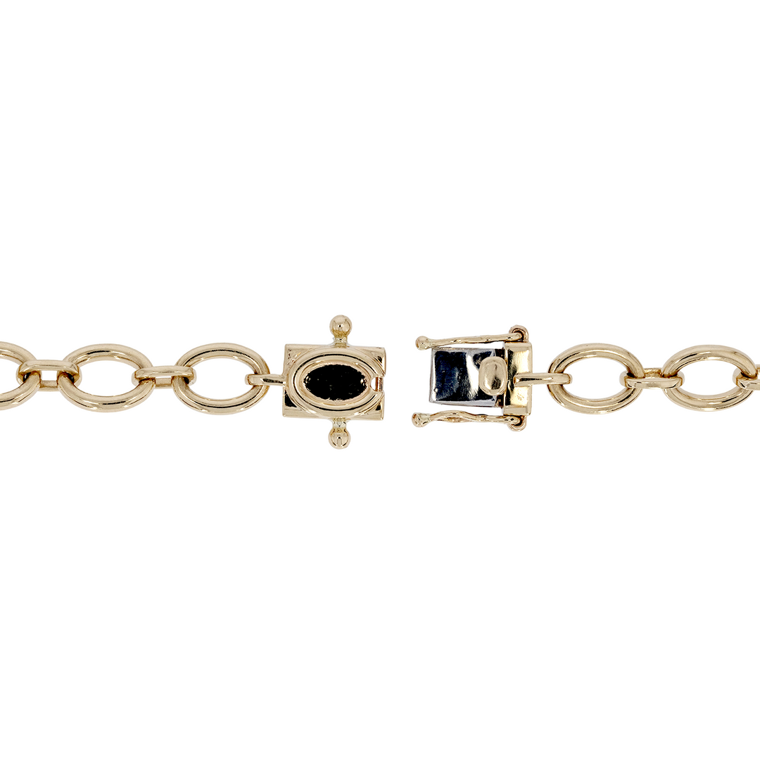 NFL72689. 14K Solid Gold Diamond Fancy Necklace