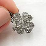 Load image into Gallery viewer, DC896. Diamond Sterling Silver Flower Charm
