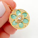 Load image into Gallery viewer, CGDP39. 14K Gold Flower Pendant