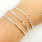 Sterling Silver Round Box Chain