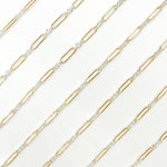 Load image into Gallery viewer, XM/2331/SP. 14k Gold Filled 1 Long &amp; 3 Sterling Silver Short Link Chain