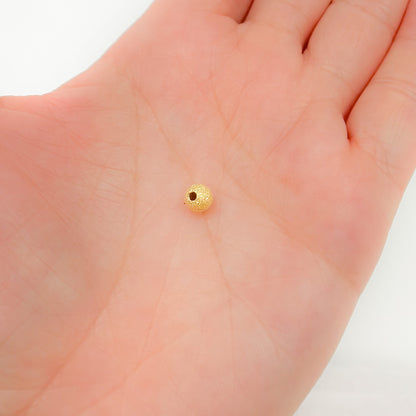 Gold Plated Sterling Silver Laser Cut Beads