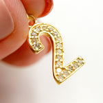 Load image into Gallery viewer, DC509. Diamond Sterling Silver Number &quot;2&quot; Charm
