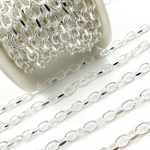 Load image into Gallery viewer, Sterling Silver Twisted &amp; Flat Oval Link Chains