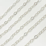 Load image into Gallery viewer, 2207FSS. Sterling Silver Flat Cable Chain
