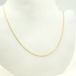 Load image into Gallery viewer, 120CP8L. 14K Solid Yellow Gold Diamond Cut Ball Link Necklace
