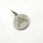 Load image into Gallery viewer, DC060. Diamond Sterling Silver Letter &quot;A&quot; Round Charm
