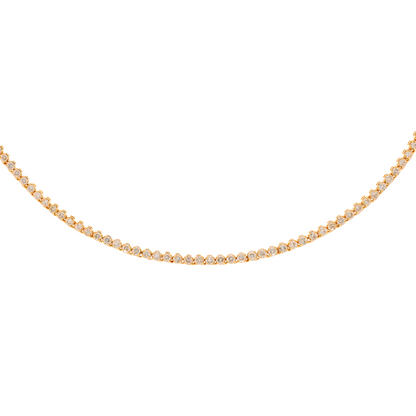 Buy 14K Solid Gold Diamond Tennis Choker Necklace