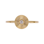 Load image into Gallery viewer, RFA19022. 14K Solid Gold Diamond Circle Ring
