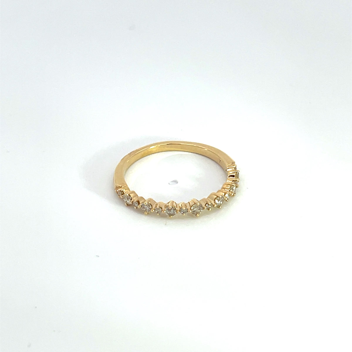 14k Solid Yellow Gold Diamond Ring.