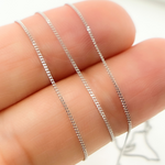 Load image into Gallery viewer, 020GT2WG. 14k Solid White Gold Curb Chain
