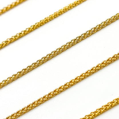 806GF. 14k Gold Filled Wheat Chain