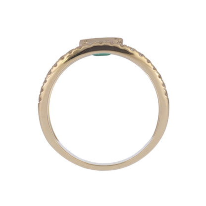 CR97487-6X4. 14K Solid Gold Diamond and Gemstone Ring