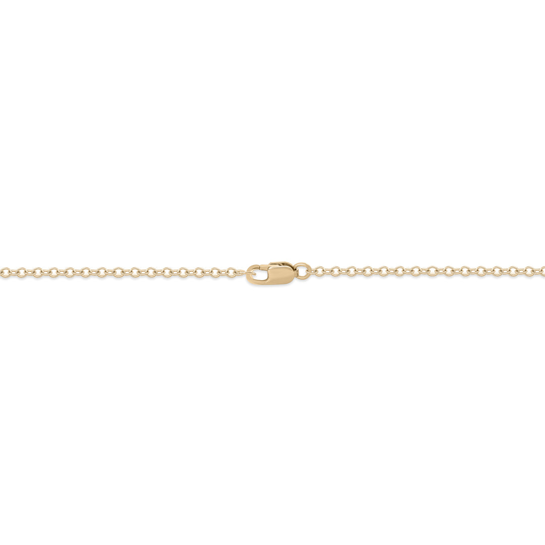 PFB33136. 14K Solid Gold Clover Diamond Necklace