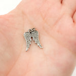 Load image into Gallery viewer, DC386. Diamond Sterling Silver Wings Charm
