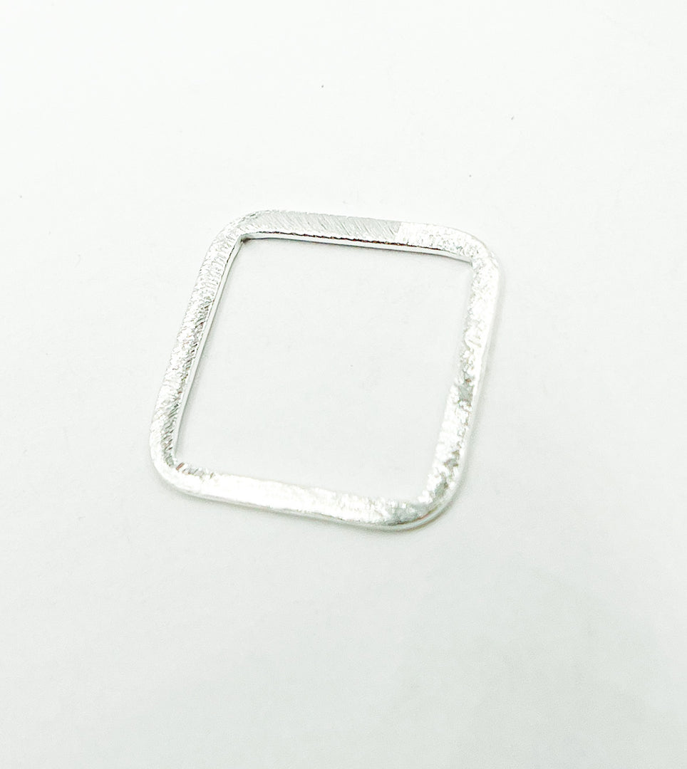 925 Sterling Silver Square Shape 20x20mm. SS3