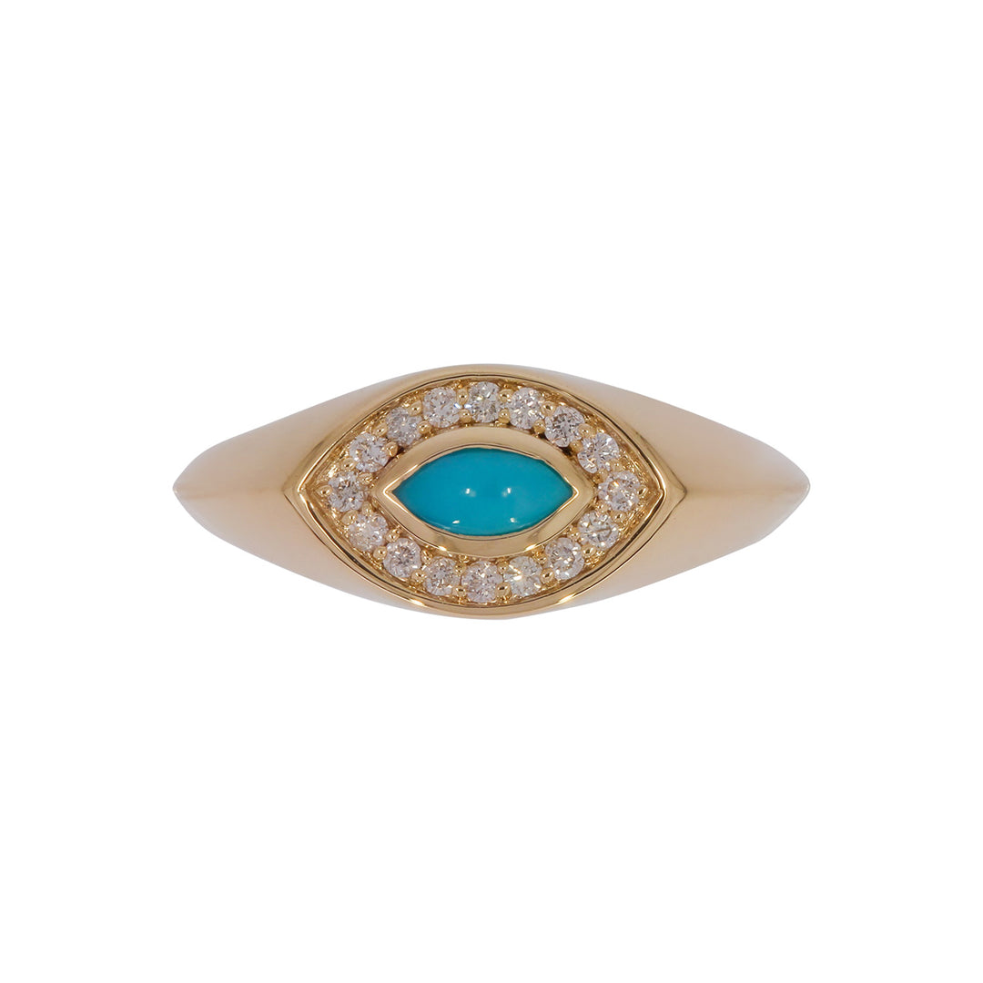 RFB18436. 14K Solid Gold Diamond and Gemstone Ring