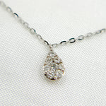 Load image into Gallery viewer, 14K Solid Gold Diamond Drop Dangle Necklace. NT112825
