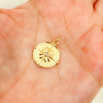 Load image into Gallery viewer, Gold Diamond Charm with Stars