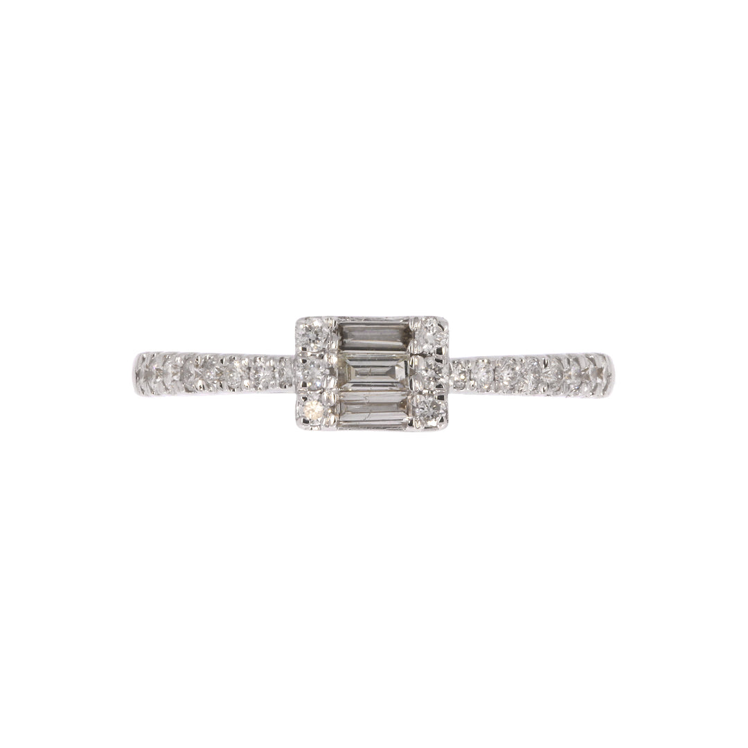 RFE17441. 14K Solid Yellow Gold Statement Diamond Ring