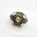 Load image into Gallery viewer, DC844. Diamond &amp; Sterling Silver Oval Bead
