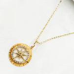 Load image into Gallery viewer, 14K Solid Gold Diamond Circle Star Charm. GDP448
