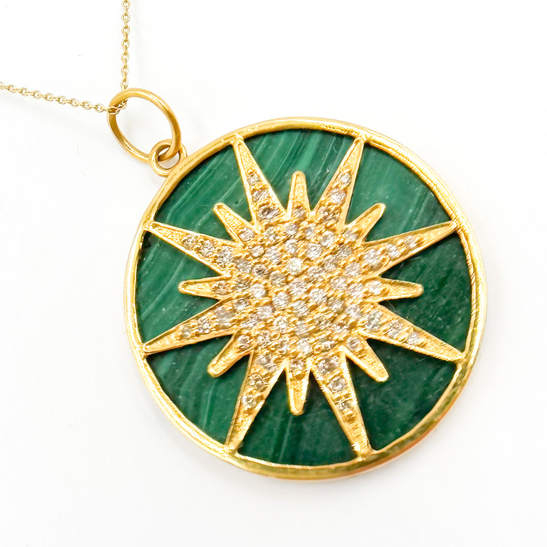 Shop Now 14K Gold Sun Pendant