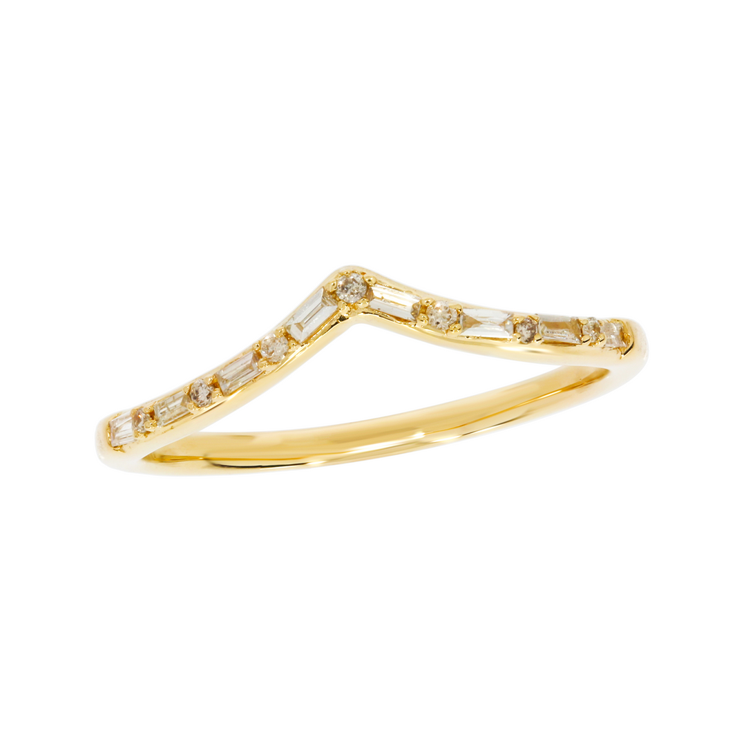 RAB01227. 14K Solid Gold Diamond Ring