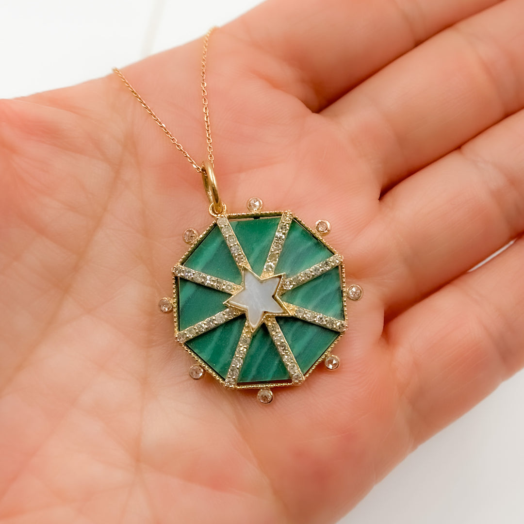 14K Gold Star Pendant
