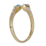 Load image into Gallery viewer, RFE18105TQ. 14k Solid Gold Turquoise and Diamond Drops Ring
