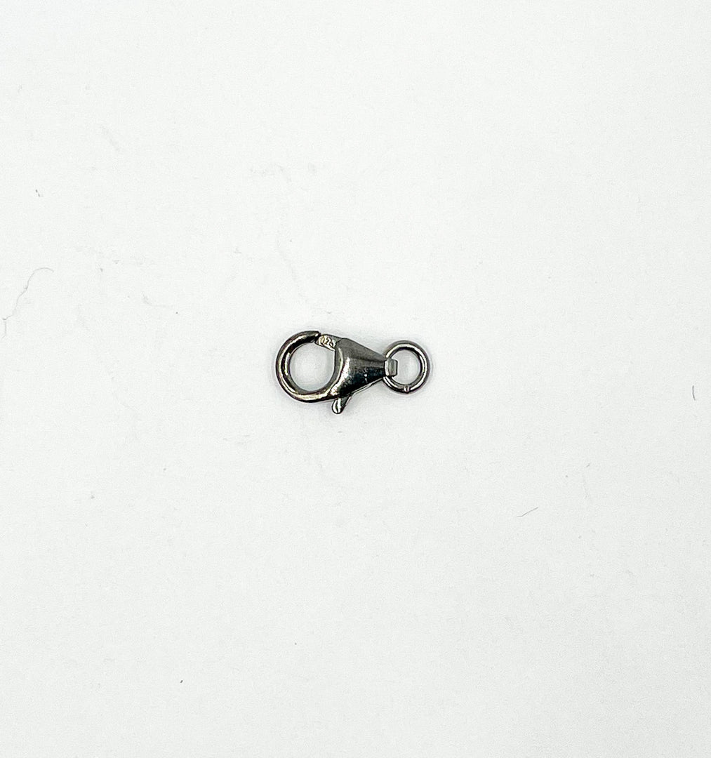 Black Rhodium 925 Sterling Silver  10mm Trigger Clasps. BRTC2