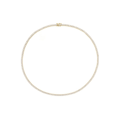 NFR71363. 14K Solid Gold Diamond Tennis Necklace