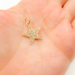 Load image into Gallery viewer, DC397. Diamond Sterling Silver Star Pendant
