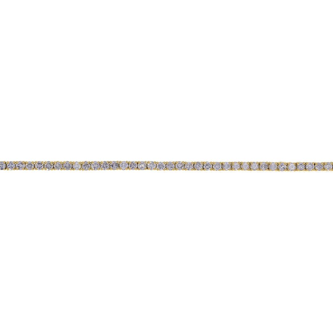BTP65085. 14k Solid Gold Diamond Tennis Bracelet