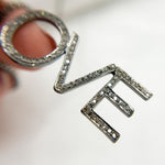 Load image into Gallery viewer, DP318. Diamond &amp; Sterling Silver Love Pendant
