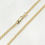 Load image into Gallery viewer, 035SPLLG. 14K Solid Gold Wheat Chain
