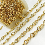 Load image into Gallery viewer, 565MTGP. Gold Plated Sterling Silver Hollo Infinite Link Chain
