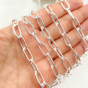 925 Sterling Silver Oval Cable Link Chain