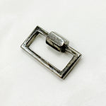 Load image into Gallery viewer, DC771. Sterling Silver Rectangle Screw Clasp
