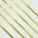 Load image into Gallery viewer, Z13GP. Gold Plated 925 Sterling Silver Flat Marina Chain
