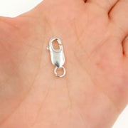 White Sterling Silver Lobster Clasp