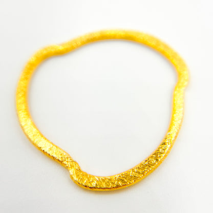 Shop Gold-plated Sterling Silver Brushed Uneven Connector