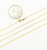 Load image into Gallery viewer, 020SPLT4. 14K Solid Gold Wheat Chain Necklace
