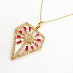 Load image into Gallery viewer, Buy Now  Gold Shield Pendant
