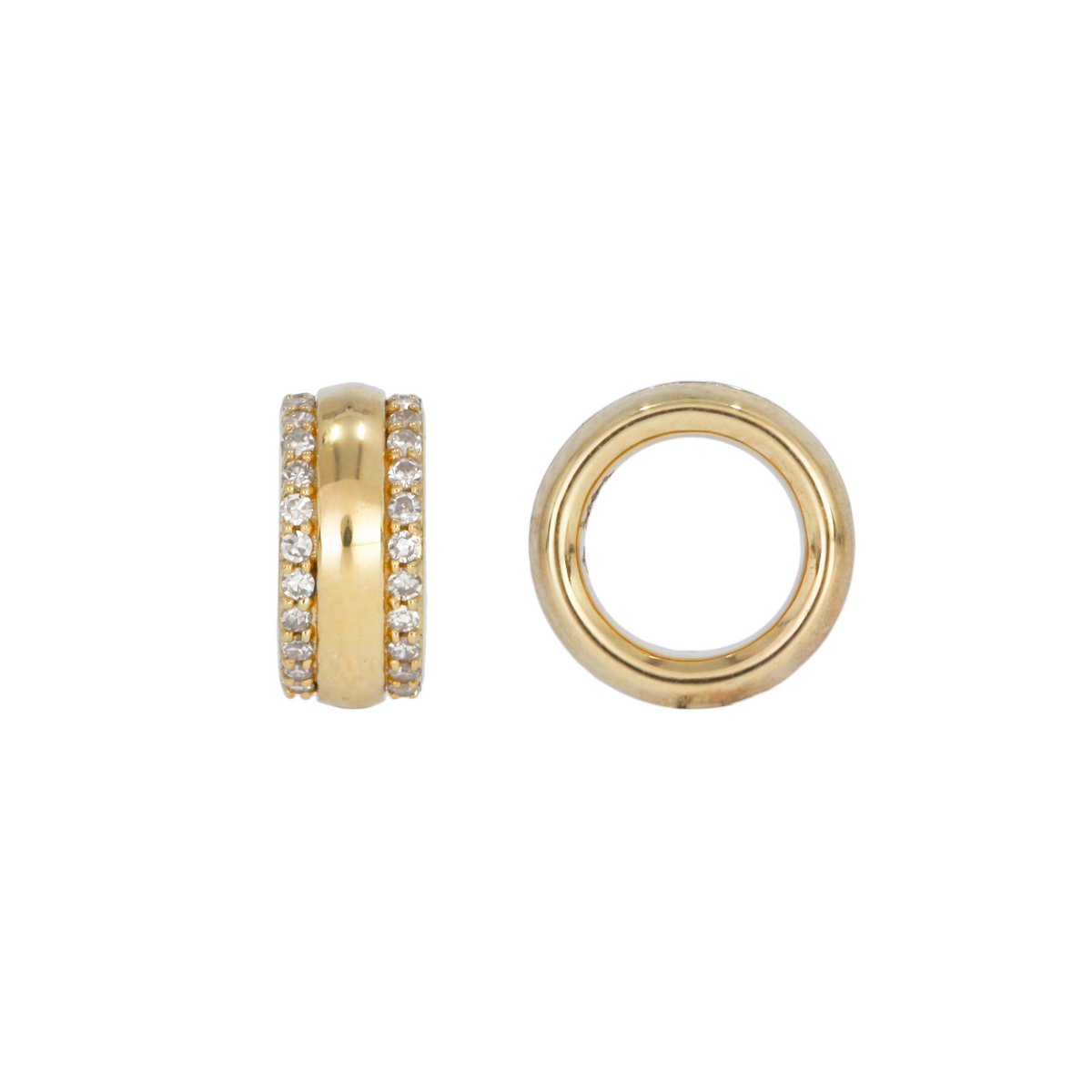 CMC00110. 14K Solid Gold Diamond Ring Charm