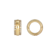 CMC00110. 14K Solid Gold Diamond Ring Charm