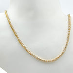 Load image into Gallery viewer, NFR71713. 14K Solid Gold Diamond Tennis Choker Necklace