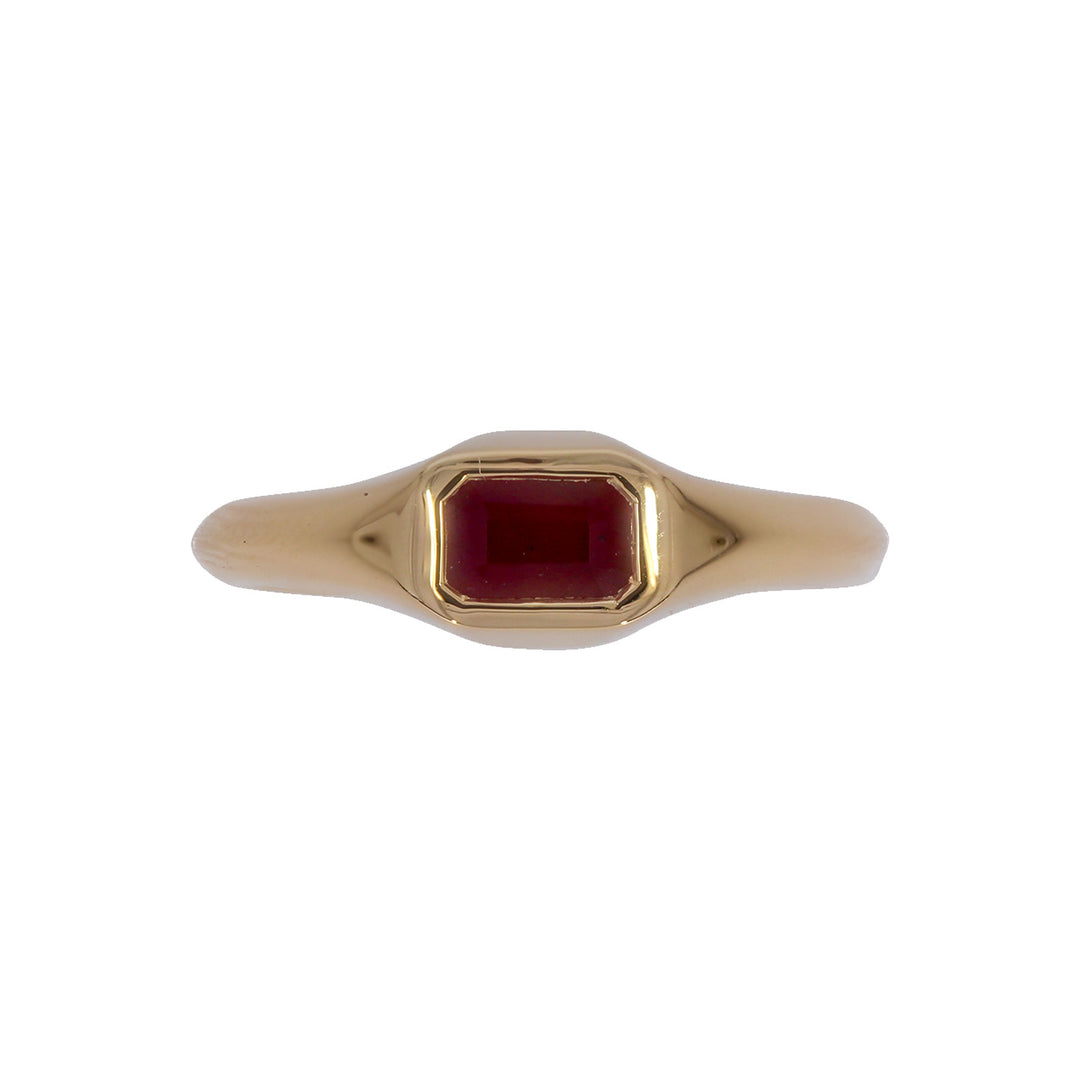 REF11478RU. 14K Solid Gold Ruby Ring