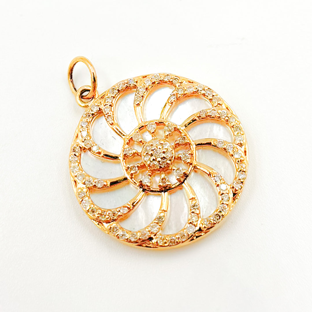 Shop Now 14K Gold Round Pendant
